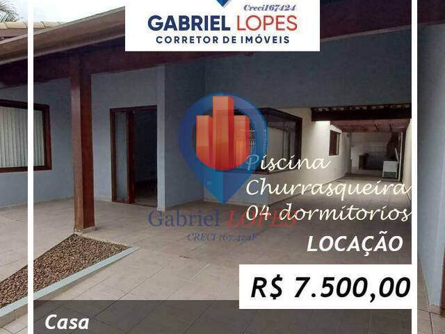 #676 - Casa para Locação em Caraguatatuba - SP