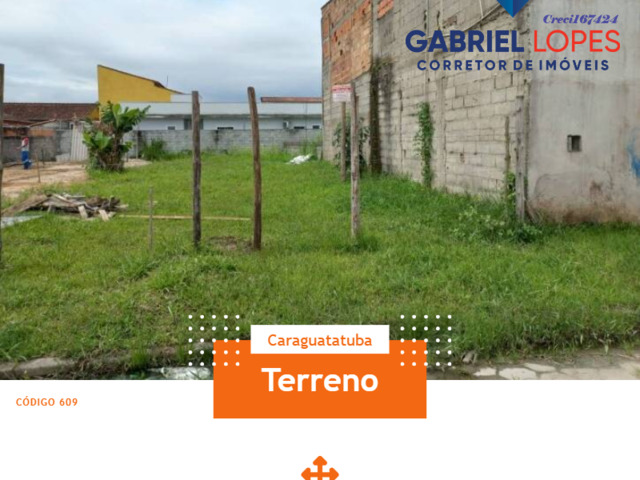 #609 - Terreno para Venda em Caraguatatuba - SP - 1