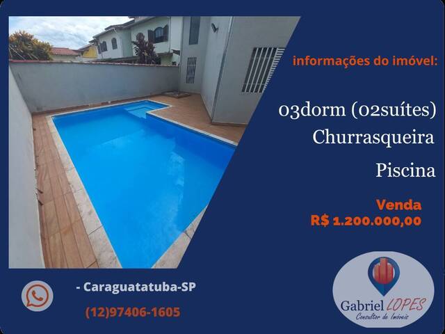 #684 - Casa para Venda em Caraguatatuba - SP - 1