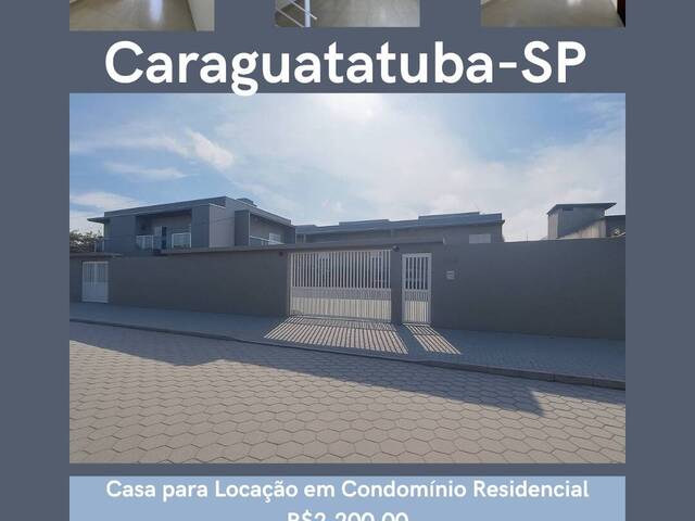 #829 - Casa em condomínio para Venda em Caraguatatuba - SP - 1